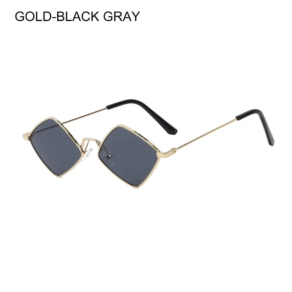 Square Polygonal Women Sunglasses 2025 Vintage Brand Diamond Rhombus Ladies Sun Glasses Men Female Fashion UV400 Shades Eyewear