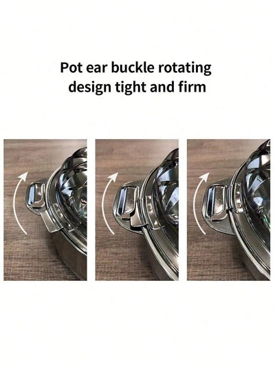 4-Piece Stainless Steel Orchid Preservation Set – Double-Layer Insulated Pots, Diamond Design, Large Capacity (1L, 2L, 3L, 5L)