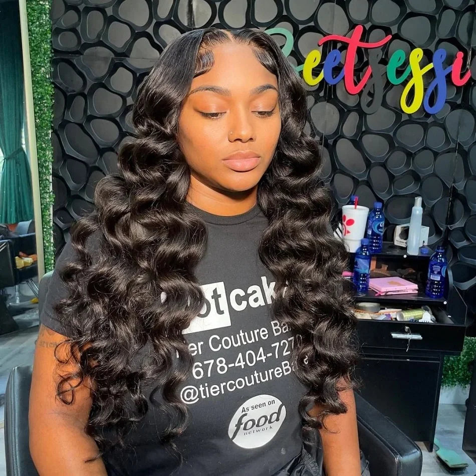 30 40 Inch Loose Deep Wave 13x6 HD Lace Frontal Human Hair Wig Brazilian 13x4 Curly Human Hair Lace Front Wigs Pre Plucked 250%