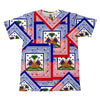 Haitian Flag T-shirt Men 3D Print Haiti Emblem Symbol Vintage T Shirts Summer Fashion Streetwear Short Sleeve Y2k Mens Clothing