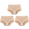 3pcs/pack 2024 Women High Waist Panties Female Briefs Modal Lace Plus Size Underpants Mother Middle Aged Oversize Underwear