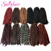 Sallyhair Synthetic Faux Locs 14inch 70g/pack Crochet Braiding Hair Extensions Afro Hairstyles Soft Dreadlock Crochet Braids