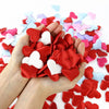 100/200Pcs Artificial Love Heart Petals Valentine's Day Wedding Party Confetti Petals Sponge Satin Fabric Table Bed Decorations