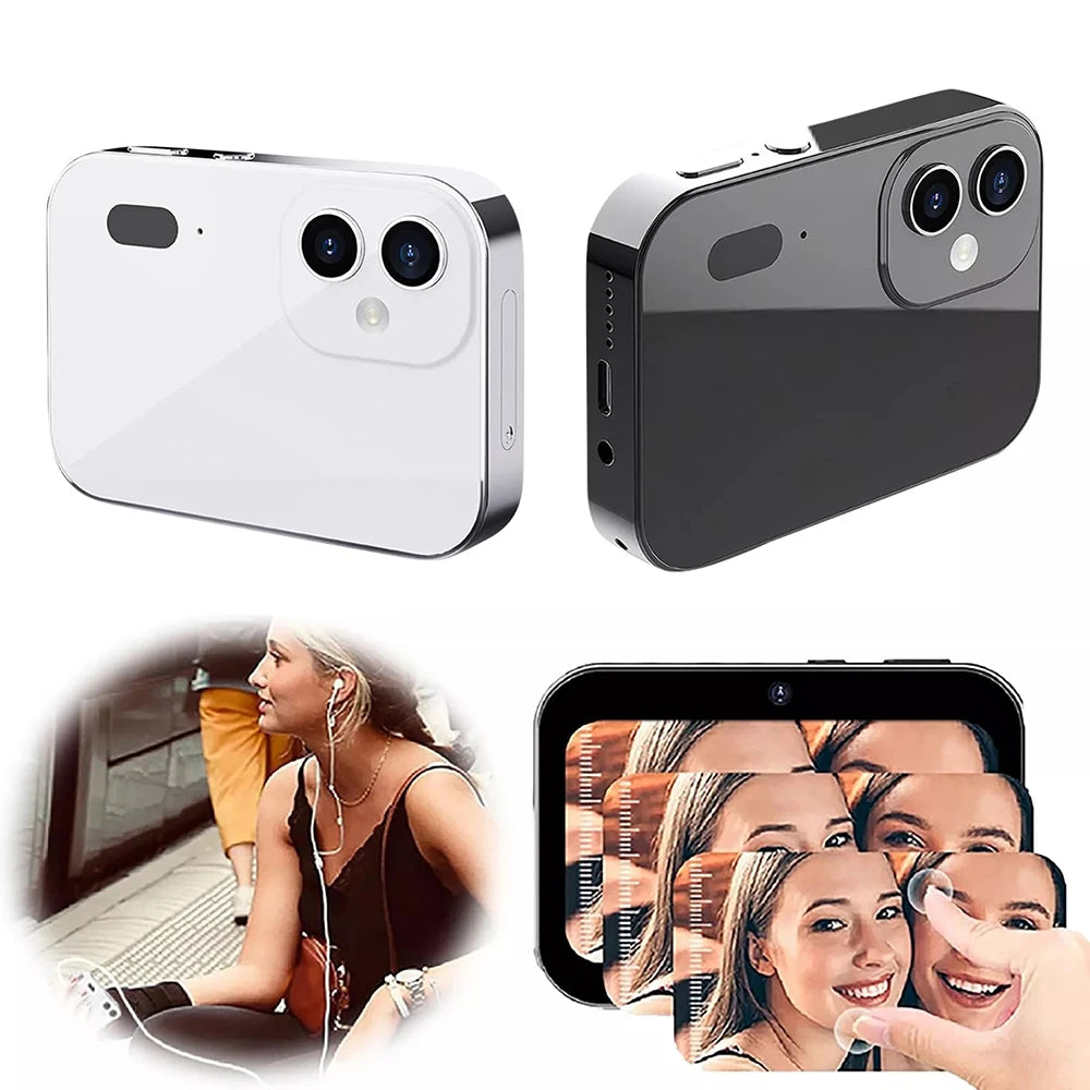 64GB D6 Digital Camera 4K HD Camera Recorder Music Player Touch Control Screen Vlogging Camera Night Vision 64MP Camcorder