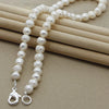 High Quality Fashion Long Pearl Necklace Pearl 925 Silver Jewelry For Women Statement Necklace