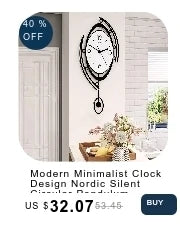 Creative Wall Clock Hanging Clocks Art Hanging Clocks For Living Room Modern Home Decor 3D Mute
