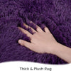 Fluffy Bedroom Rug Carpet Shaggy Fuzzy Rugs for Bedroom Thick Black Area Rugs for Living Room Rugs  for Girls Boys