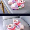 Disney Children's Sneakers Boys Girls Mickey Led Light Sport Shoes Student Shoes Hook Anti-slip Kids Outdoor Shoes Basket Shoes