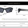 Retro Sports Sunglasses Geometric Trend Steampunk Glasses Sports Vintage Punk Shade Sunglasses UV400 Women Men Eyewear