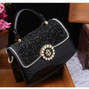 Fashion Diamonds Women Handbags 2023 Red Genuine Leather Lady Shoulder Messenger Bag Crocodile Pattern Portable Shell Tote Bags