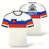 2026 New Haiti Football T-shirts Sports Casual Haitian Soccer Jersey Free Custom Diy Name Tees Gifts Wholesale Sports T Shirts