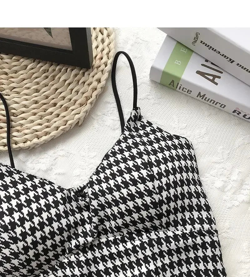 Crop Top Women Sexy Wireless Push Up Padded Tank Top Slim Was Thin Sports Summer Camisole 2023 New