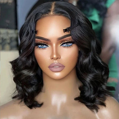 Cheap Body Wave Short Bob Wig Human Hair 13x4 Hd Full Lace Front Wig 10A Grade Virgin Lace Frontal Wigs For Women 180% Density