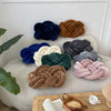 Inyahome Handmade Knot Throw Pillows for Couch Soft Decorative Knotted Comfort Pillow Cushion for Home Sofa Bedroom Decor Blue