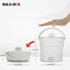 Foldable Electric Cooker 220V Mini Multifunction Hot Pot Food Steamer Cooking Machine for Dormitory Noodle Cooker for Travel