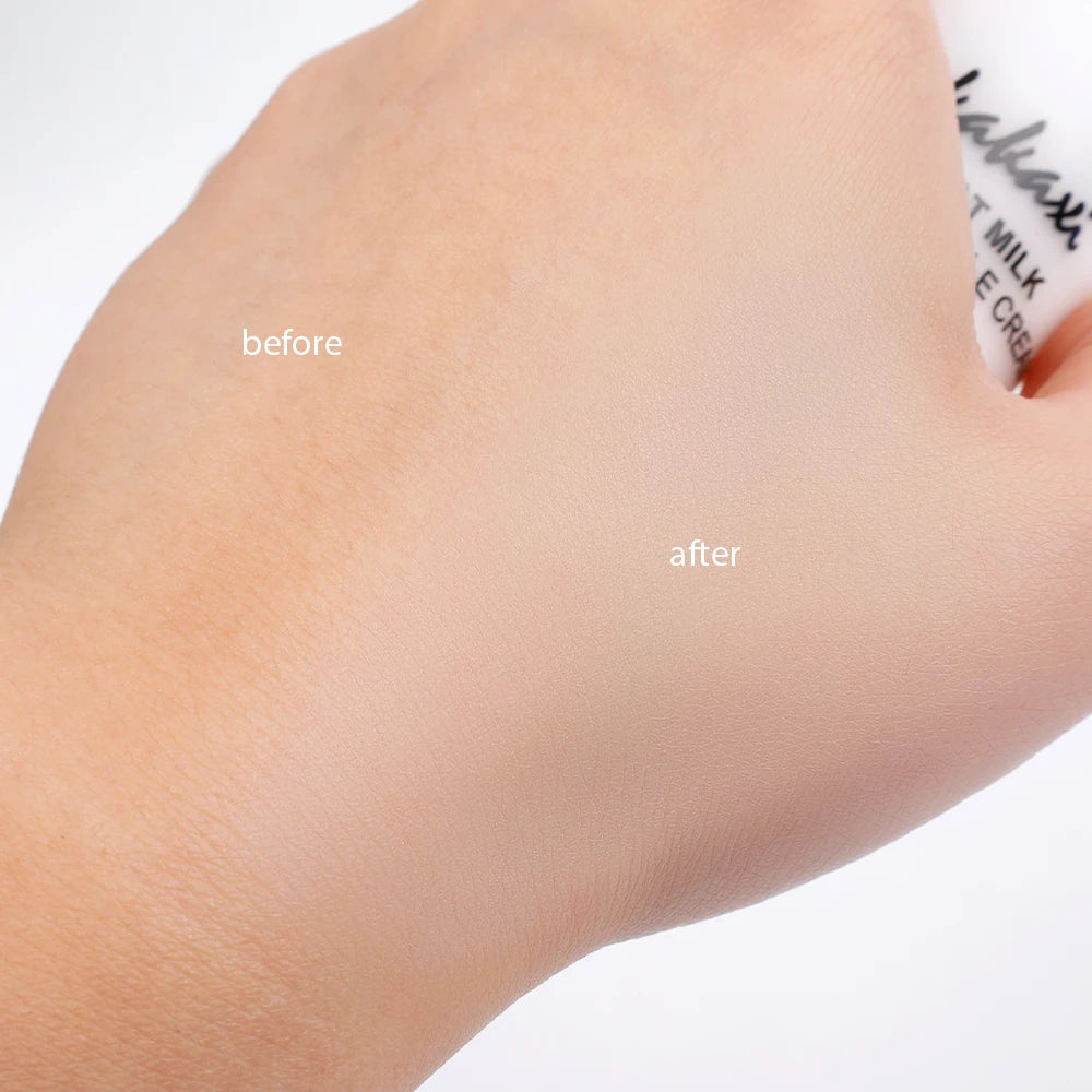 50ml Goat Milk Liquid Foundation Cream Waterproof Oil-control Cover Acne Base Cream Makeup Moisturize Matte Concealer Cosmetic