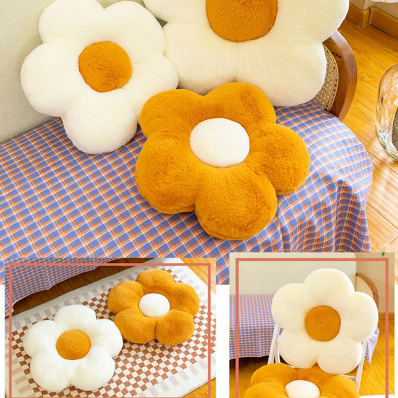 35cm Stuffed Daisy Flower Seat Cushion Sunflower Shape Kids Girl Bedroom Seat Pillow Office Room Decor Sofa Cushions Plush Toys
