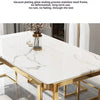 Unique Luxury Table Chairs Modern Legs Metal Design Rectangular Dining Table Space Saving Nordic Mesa De Comedor Funiture