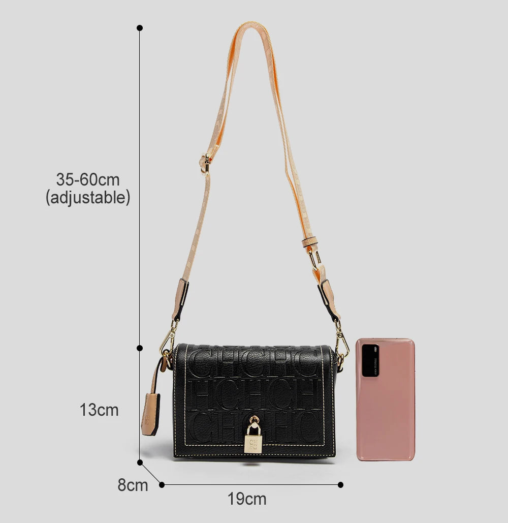 Fashionable Classic Light Luxury Design Exquisite Craftsmanship Women's New Shoulder Bag Letter PU Material Crossbody Bag