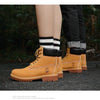 Boots Men High Top Boots High Quality Women Leather Shoes Fashion Outdoor Sneakers Men Lace Up Non-Slip Ankle Boots for Couple