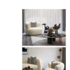 Small unit living room balcony leisure small sofa lamb wool single sofa ins style lazy sofa chair