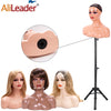 Female Mannequin Head With Shoulder Manikin Head Bust Wig Head Stand With Makeup For Wigs Display Necklace Free Earrings,Wig Cap