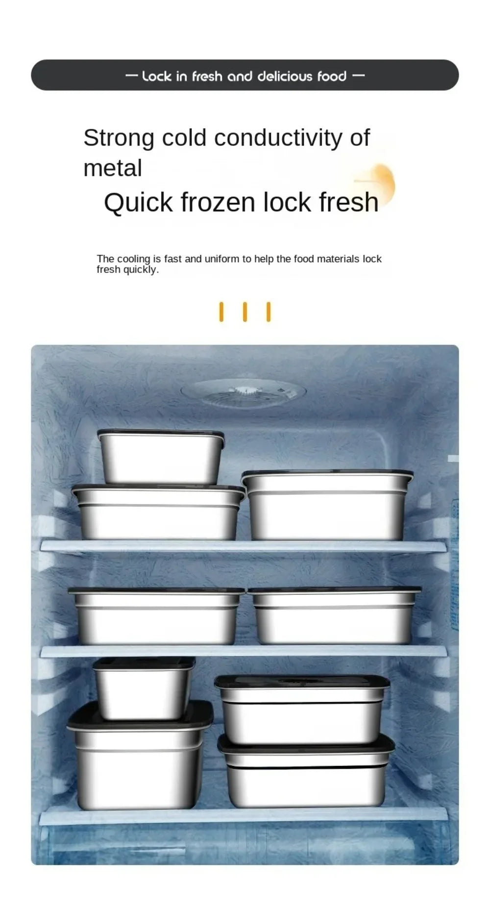 Stainless Steel Camping Lunch Box Sealed Leak-proof Bento Box Microwave Suitable Large Capacity Refrigerator Freezer Storage Box