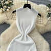 YuooMuoo Chic Fashion Sexy Package Hips Knitted Mini Dress 2026 New Summer Sleeveless Tassels Bodycon Party Dress Beach Vestidos