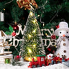 1pc LED Light Mini Artificial Christmas Trees Decorations  Festival Tabletop Miniature Snow Frost Xmas Tree Decor 4Sizes