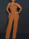 Sexy vintage rhinestone bodycon jumpsuit women 2025 summer Pants jumpsuits body birthday party club outfits bodysuit overalls HL