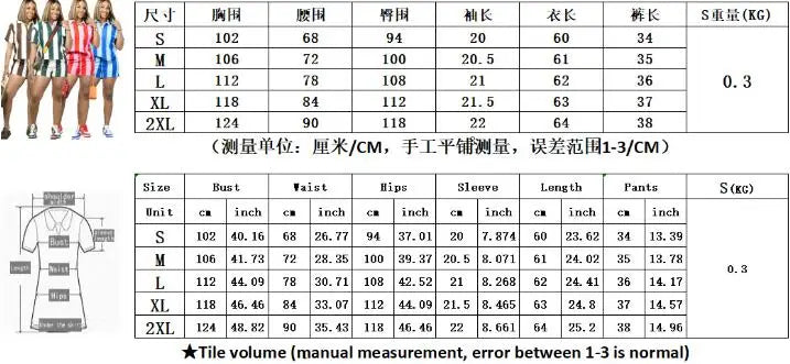 Women's Clothing Fashion Striped Sets Long Sleeve Polo-Neck T Shirt and Shorts 2025 Spring Summer 2 Two Piece Set Tracksuit