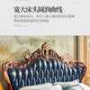 Nordic Luxury Aesthetic Bed Queen Size Cheap Cute Salon Bedroom King Bed Modern Wood Leather Camas Matrimonial Room Furniture