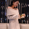 TWOTWINSTYLE Slash Neck Chic Blazers For Women Off Shoulder Long Sleeve Patchwork Single Button Solid Coat Female Clothes 2022