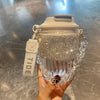 Chain Carry Straight Drink Coffee Cup Rhinestone PC/PP Portable Eco Friendly Non-slip Reusable Mug Outdoor Travel Water Bottle