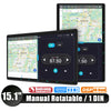 JOYING 10.1" 11.6" 13.3" 15.1"Android Car Radio Stereo Multimedia Player Head Unit Built In Carplay With Manual Rotatable Screen