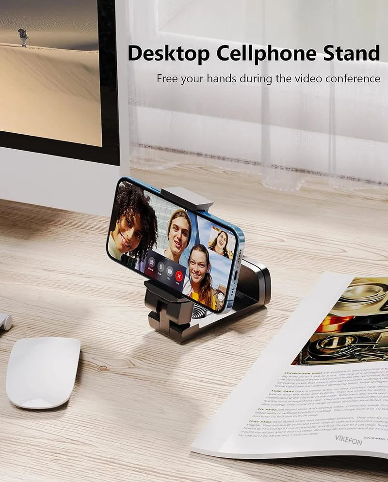 Airplane Phone Holder Stand Cell Mobile Portable Travel Mount Desk Flight Foldable Rotatable Selfie Holding Train Seat Support