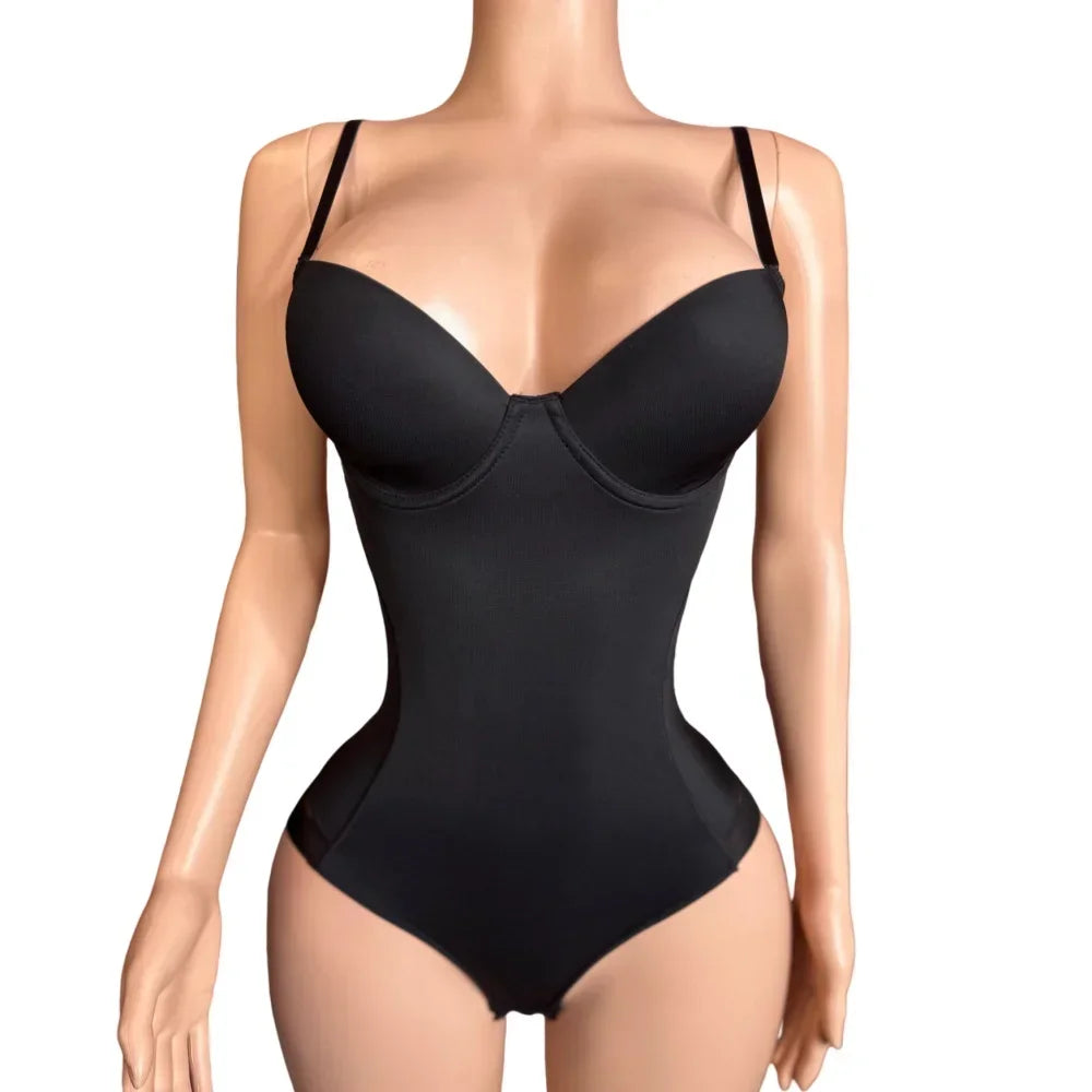 FAGADOER Sexy Solid V Neck Spaghetti Strap Bodysuits Women Sleeveless Backless High Stretchy Bodycon Rompers Female Clubwear new