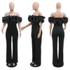 Sexy Slash Neck Slim Fit Jumpsuit for Woman Jumpsuits Rose One Piece Women Club Overalls Celebrities Outfits Party Sexy Rompers