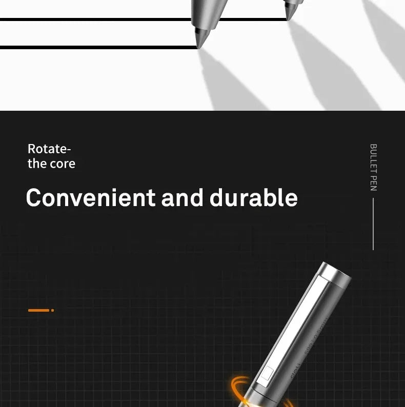 DELI Metal Sign Pen 0.5mm Gel Ink Pens Golden Silver Color Metallic Writing Pen Office Supplies