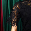 Elegant Jumpsuits & Rompers for Women O Neck Lace Patchwork Short Sleeve Sashes High Waisted Luxury Birthday Party Dinner Outfit