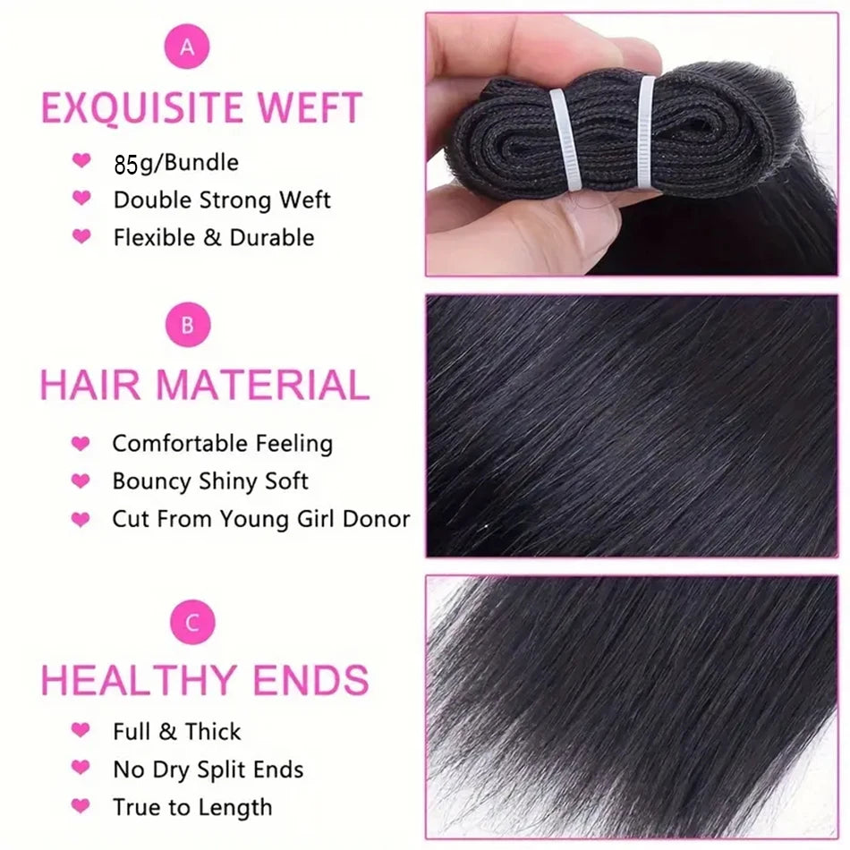 Wholesale Short Human Hair Weave Bone Straight Brazilian Virgin Human Hair Bundles Natural Color Hair Extensions 100 Gram Cheap