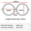 Vintage steampunk adjustable ND Glasses Sunglasses for middle-aged classic round crystal sunglasses for men and women locomotive