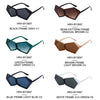 Oversized Square Punk One-piece Sunglasses Women 2024 Luxury Brand Big Frame Shield Sun Glasses For Ladies Wrap Eyewear Goggle