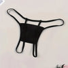 Sexy Silhouette Slogan Print Lingerie Seductive Women's Underwear Thongs Super Hot G-string Thin Strap Low Waist Elastic T-back
