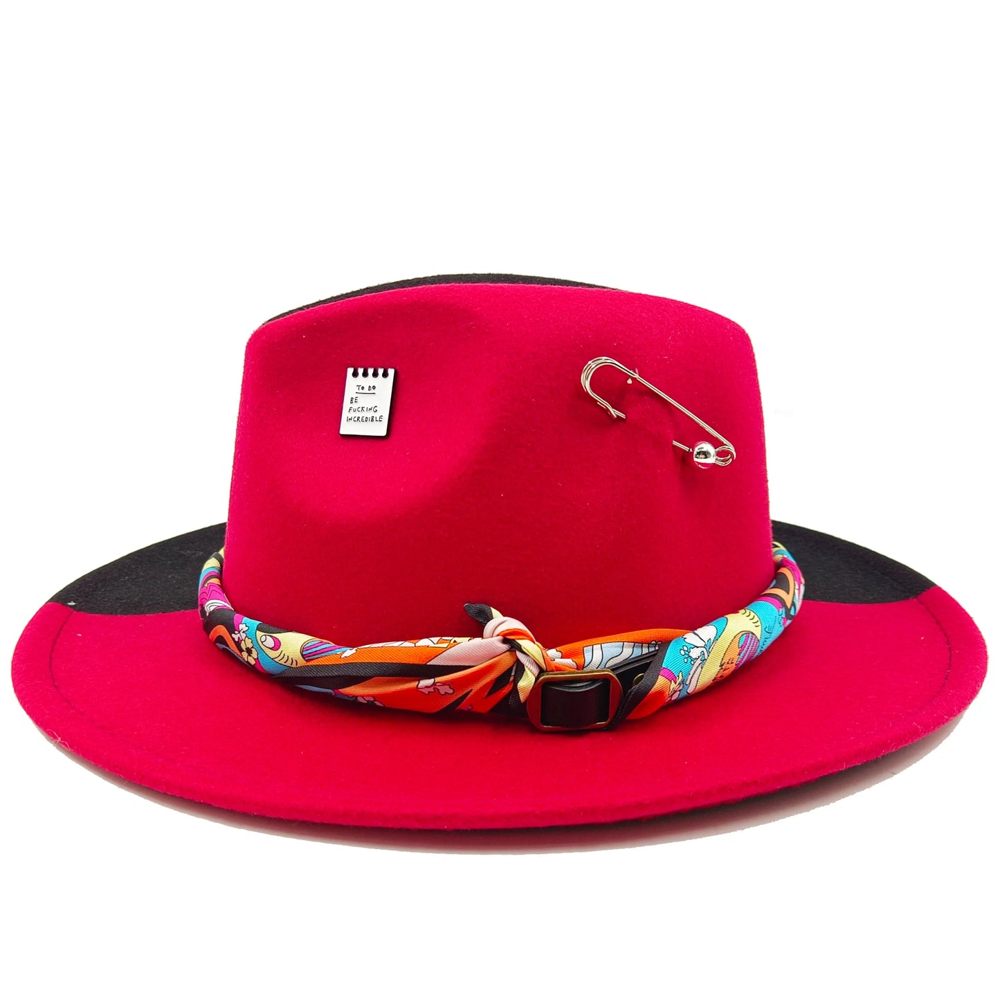 Fedora hat nubuck leather elastic webbing concave top wide brim hat for men and women autumn and winter hat  sombrero hombre