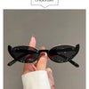 Half Frame Cat-eye Sunglasses Fashion Style Colored Women's Sunglasses Uv400 Fashion Shades Eyewear Summer Anti UV Sunglasses
