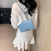 Fashionable Mini Quilted Embossed Chain Shoulder Bag Simple And Versatile Diagonal Crossbody Bag For Women Square Handbag