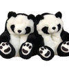 Cute Teddy Bear Plush Winter Slippers Wrapped in Heels Fun Indoor Floor Shoes Women's Gift Warm and Soft Cartoon Plush Animal Sl