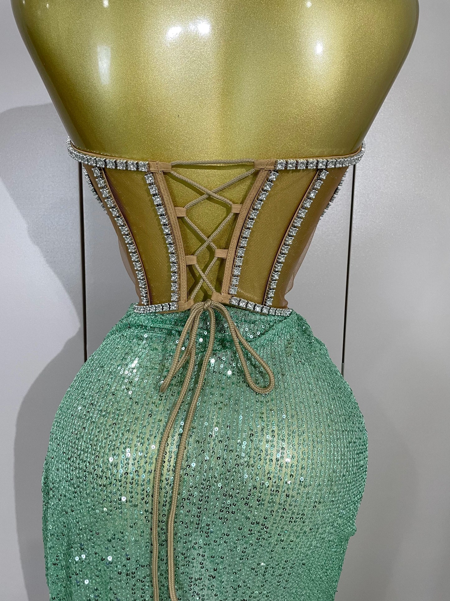 Sparkly Sequins Diamond Birthday Party Two Piece Set Evening Dress 2025 Women Sexy Singer Dancer NightClub Bar Performan Costume