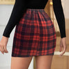 Qianniao style elegant elastic waist half skirt, hip hugging high waist short skirt